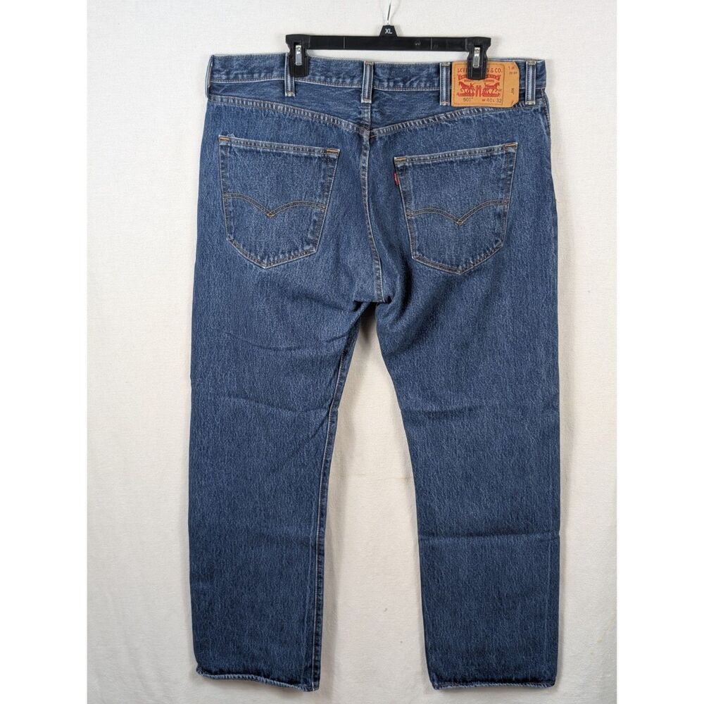 Levi's 501xx Original Fit Jeans Button Fly Blue Men's Size 40x32 - Picture 7 of 16
